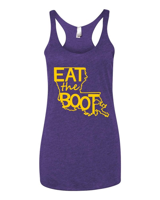Purple Women's Tank: Eat the Boot