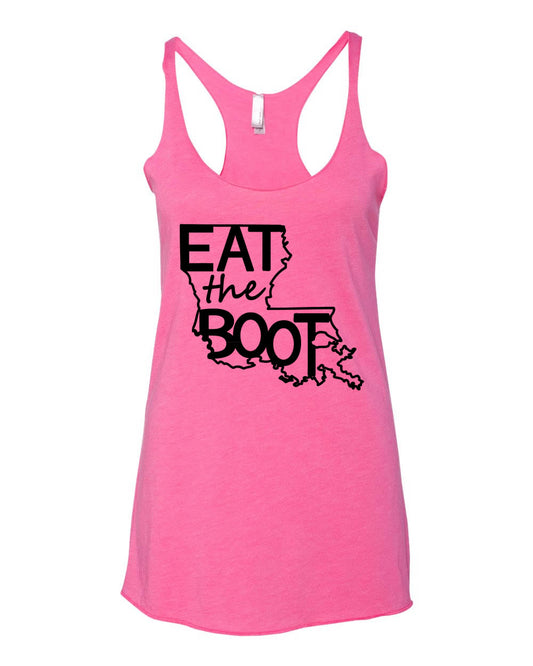 Pink Women's Tank: Eat the Boot