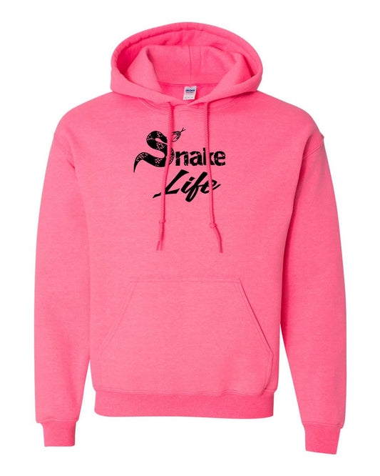 Snake Life: Hoodie Neon Pink