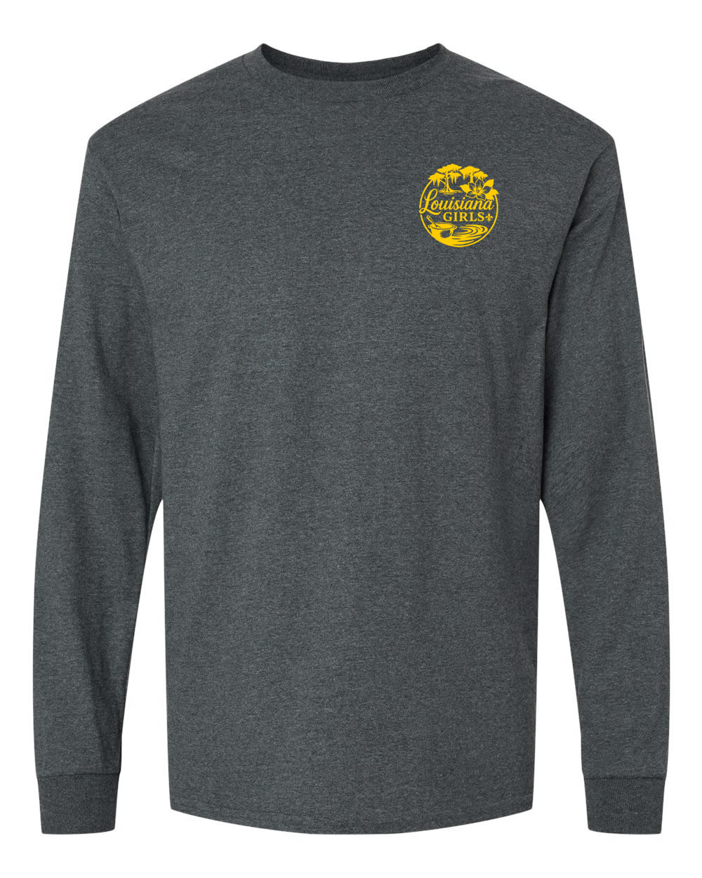Louisiana Girls: Roux Thang Bay Bay Longsleeve Dark Heather