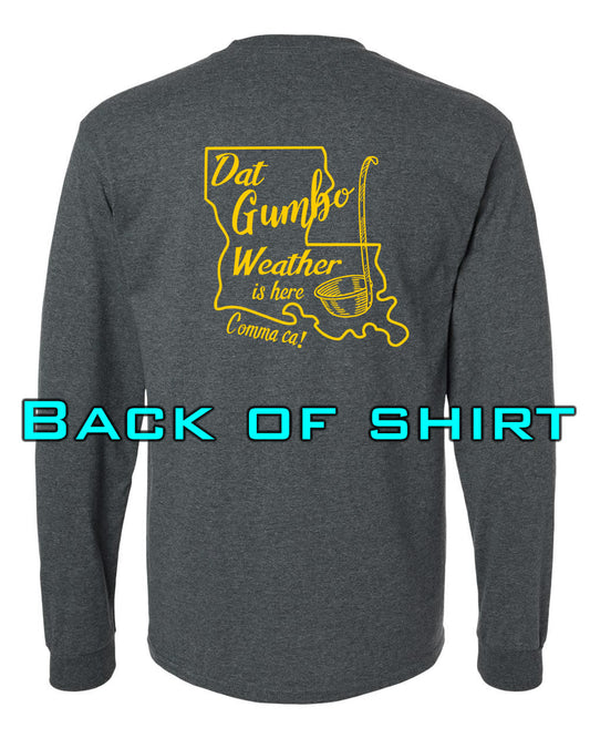 Louisiana Girls: Gumbo Weather Longsleeve Dark Heather