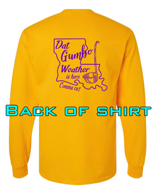 Louisiana Girls: Gumbo Weather Longsleeve Gold