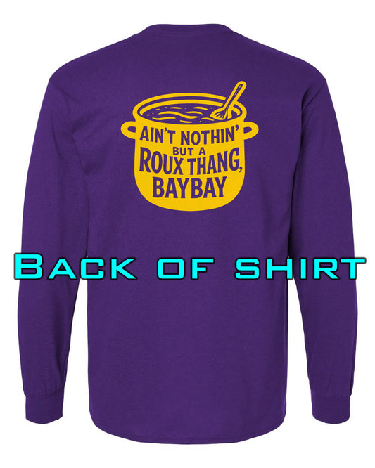 Louisiana Girls: Roux Thang Bay Bay Longsleeve Purple