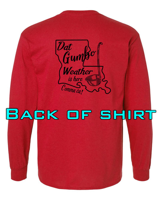 Louisiana Girls: Gumbo Weather Longsleeve Red