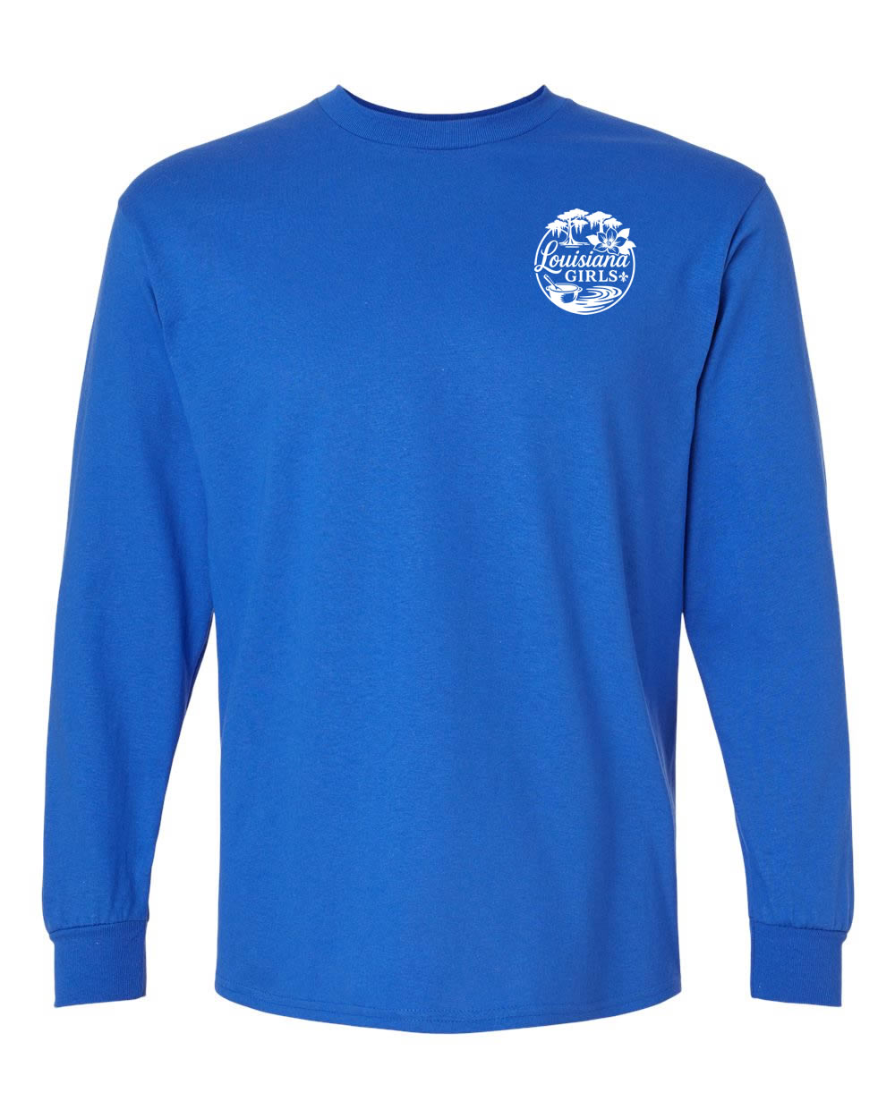 Louisiana Girls: Gumbo Weather Longsleeve Royal Blue