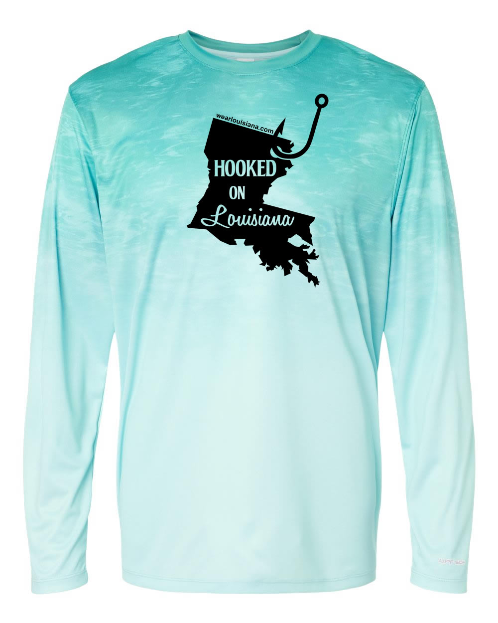 Aqua Smoke Long Sleeve: Hooked on Louisiana