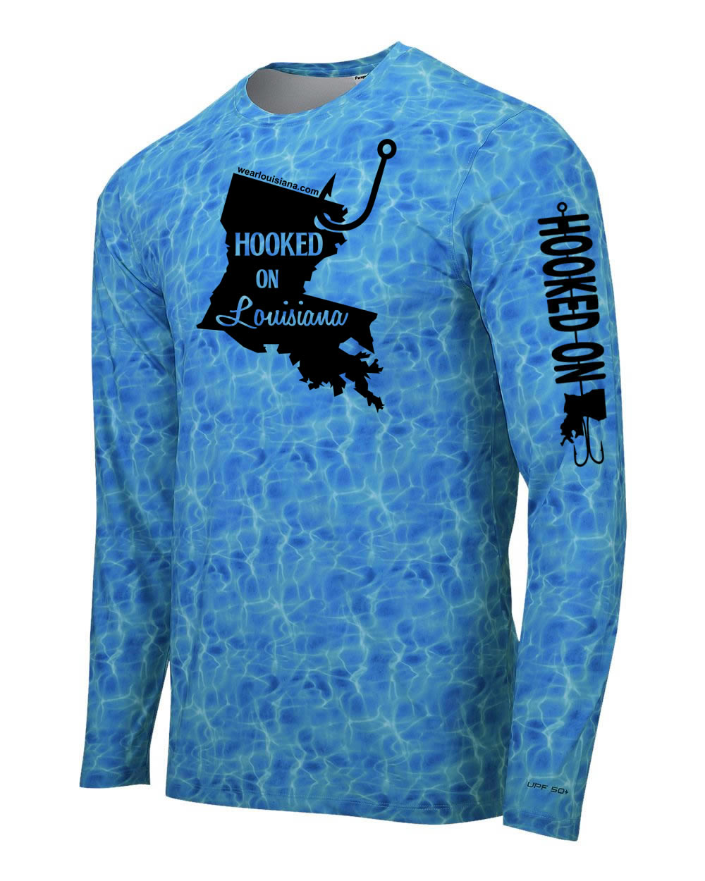 Blue Water Long Sleeve: Hooked on Louisiana