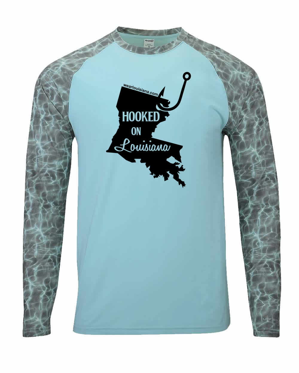 Aqua Half Water Long Sleeve: Hooked on Louisiana