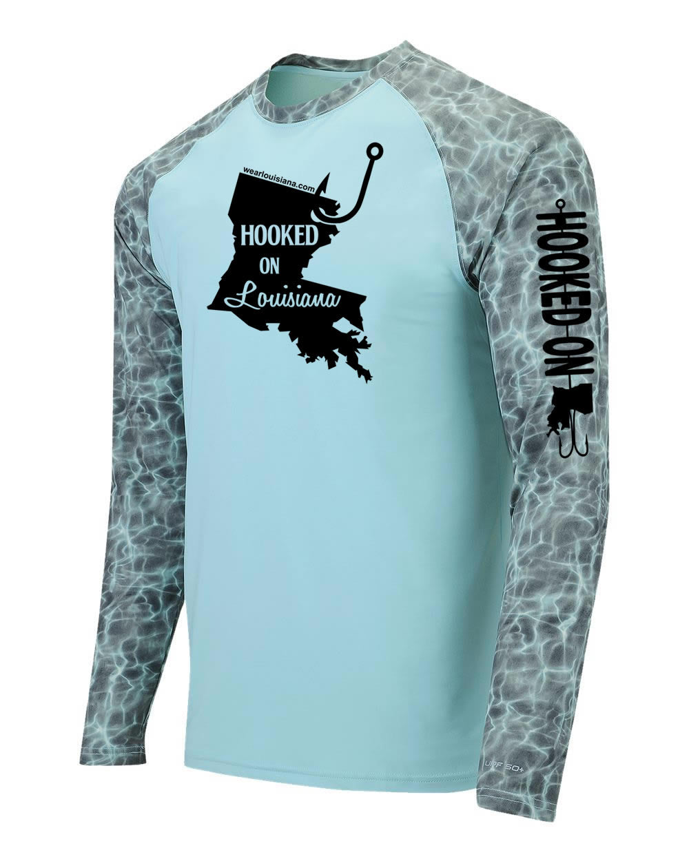 Aqua Half Water Long Sleeve: Hooked on Louisiana