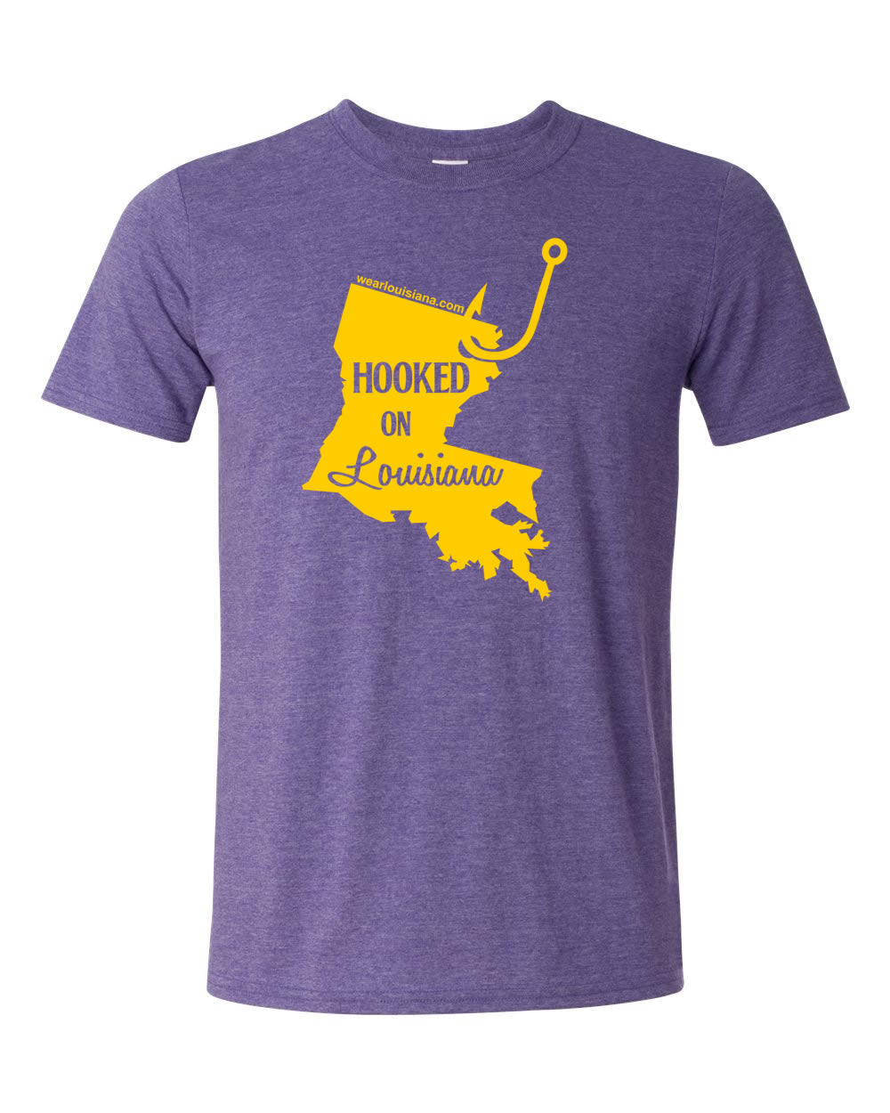 Hooked on Louisiana Purple Tee