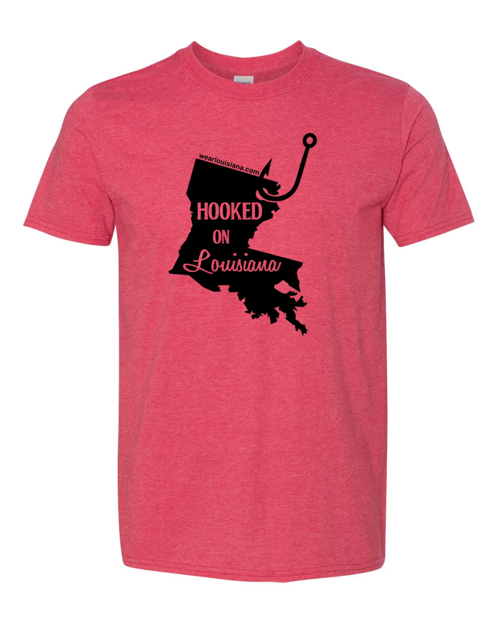 Hooked on Louisiana Red Shirt