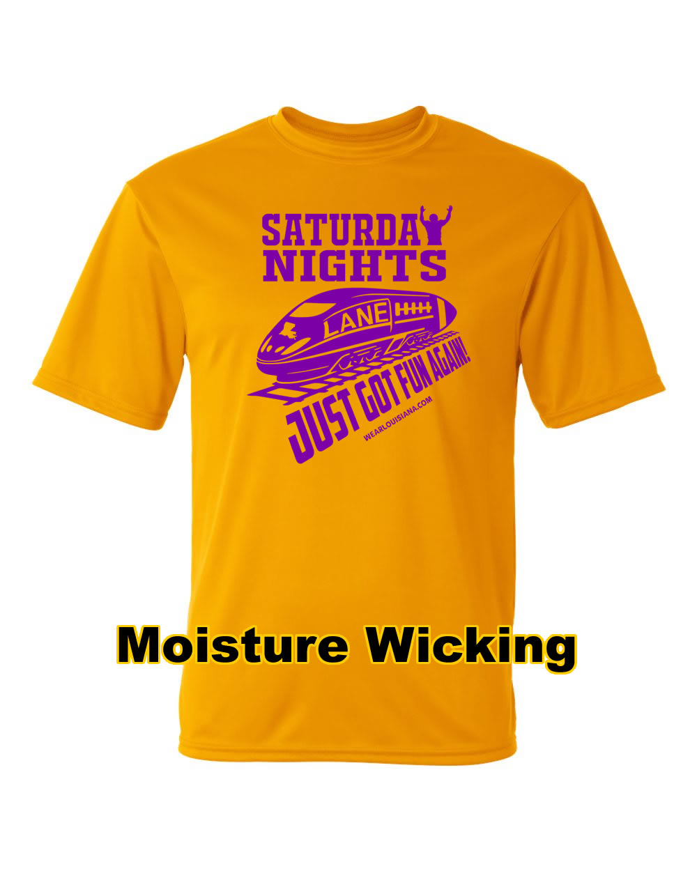 Lane Train Gold Moisture Wicking Shirt