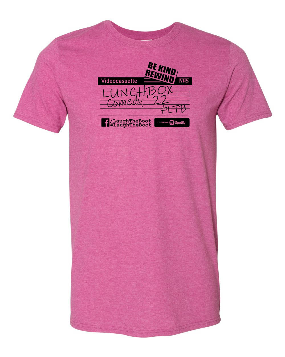 Lunchbox Comedy: Cassette Logo Heather Berry Shirt