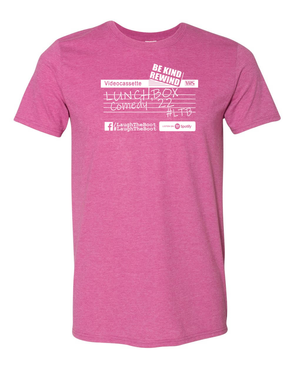 Lunchbox Comedy: Cassette Logo Heather Berry Shirt