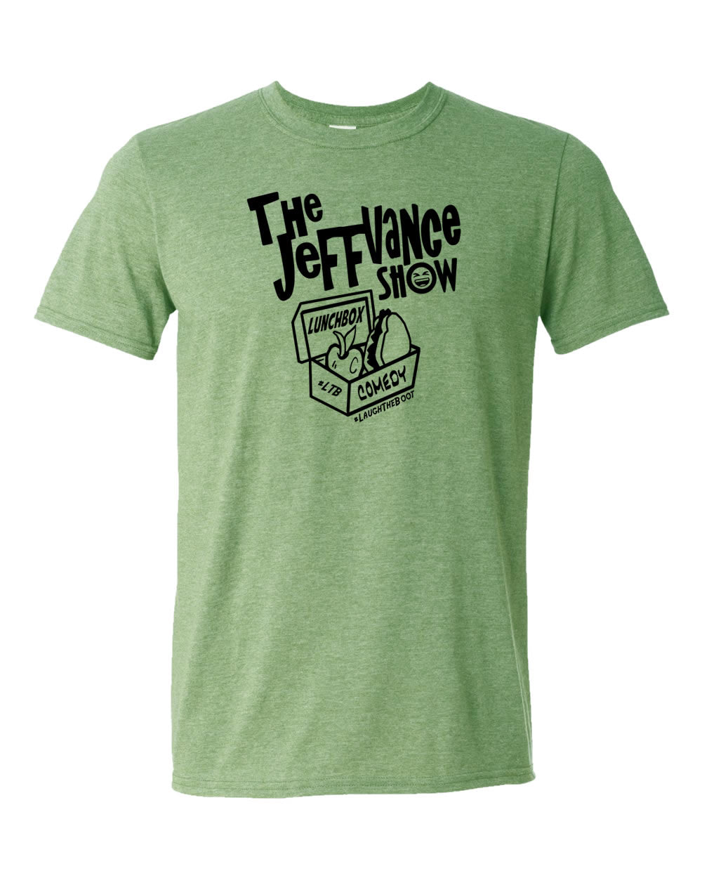 Lunchbox Comedy: Lunchbox OG Logo Heather Military Green Shirt