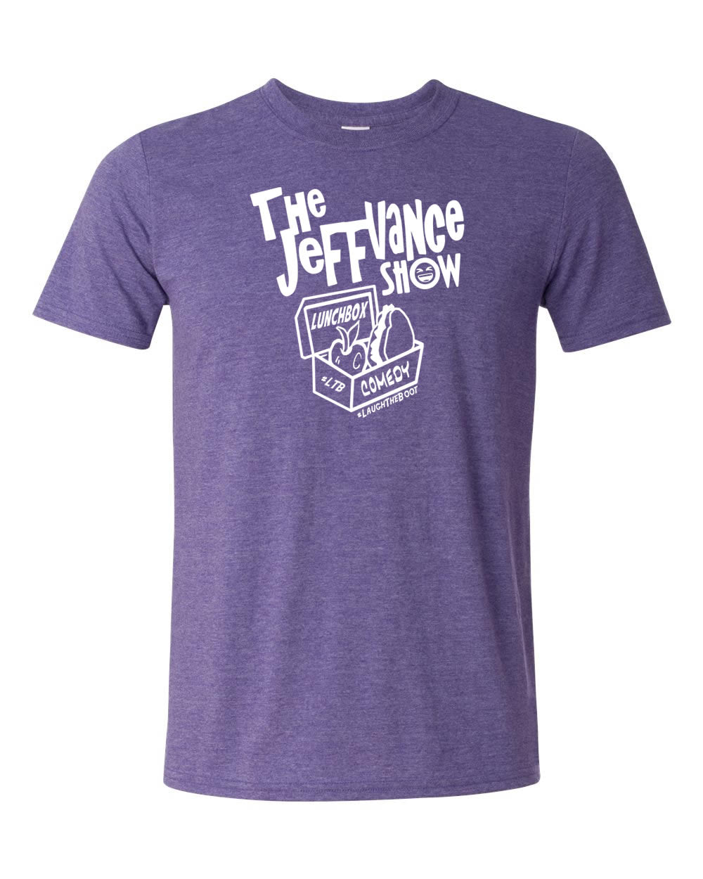 Lunchbox Comedy: Lunchbox OG Logo Heather Purple Shirt
