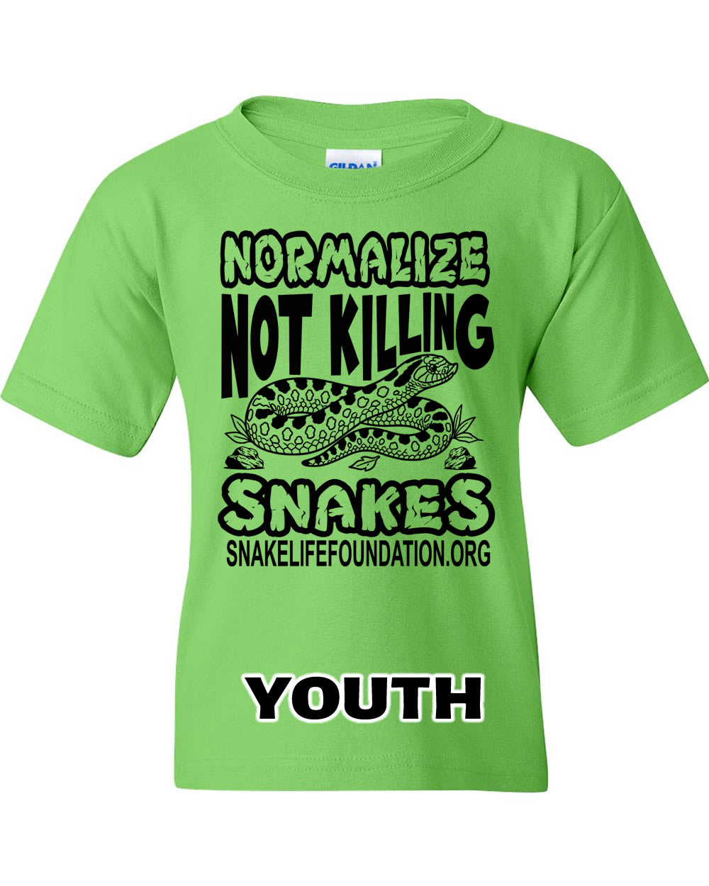 YOUTH Normalize NOT KILLING Snakes Neon Green