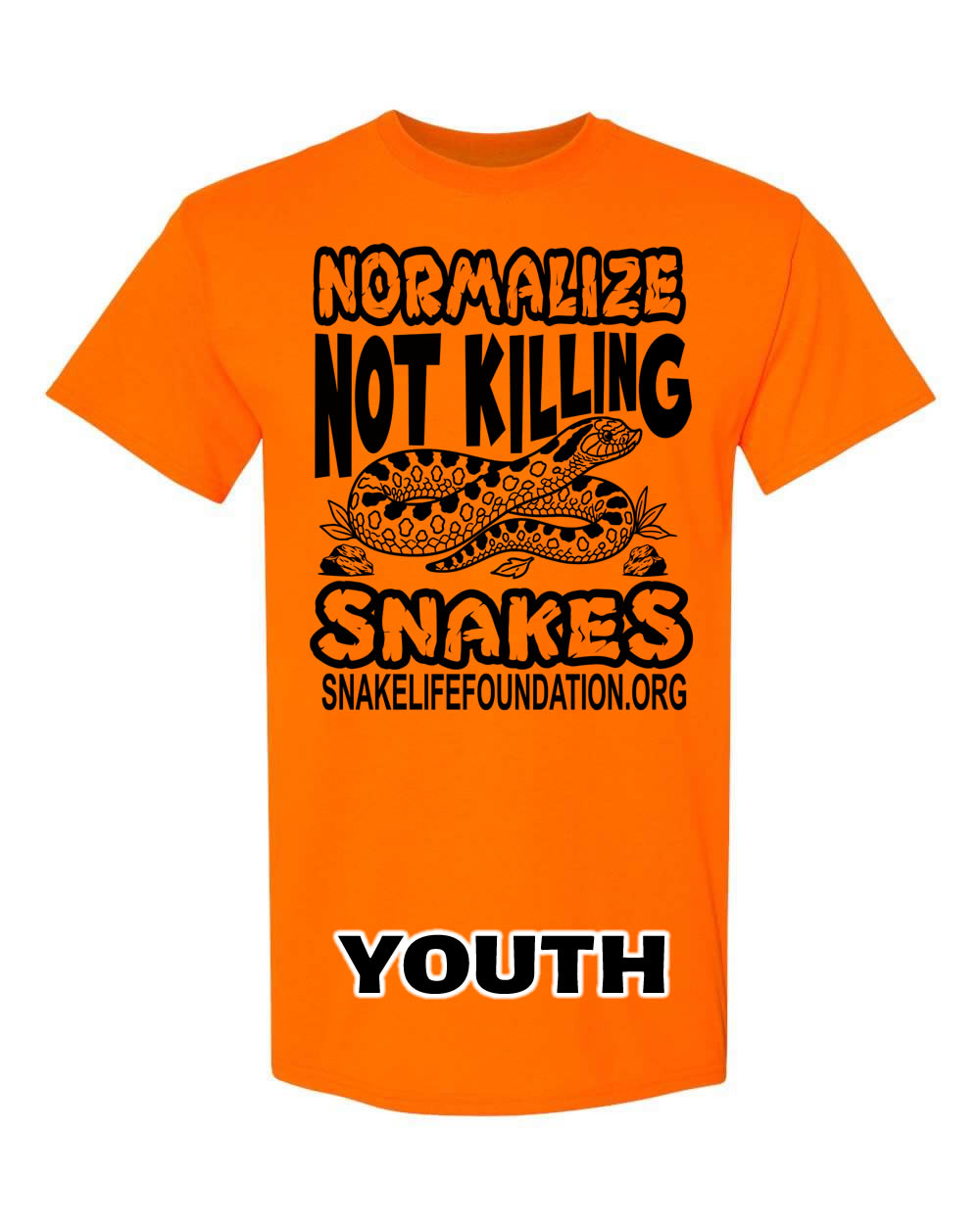 YOUTH Normalize NOT KILLING Snakes Neon Orange