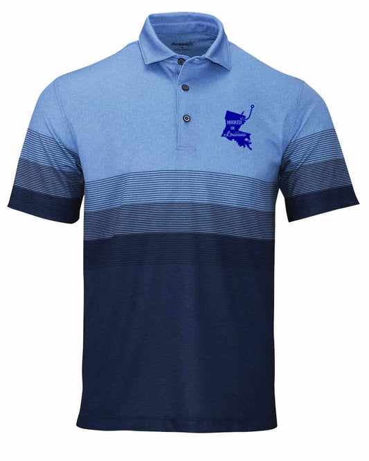Hooked on Louisiana: Blue Navy Polo