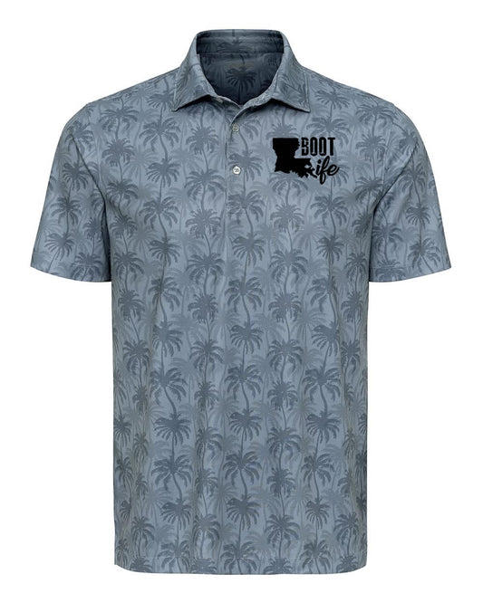 Boot Life: Grey Palm Trees Polo
