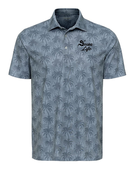 Snake Life: Blue Palm Trees Polo