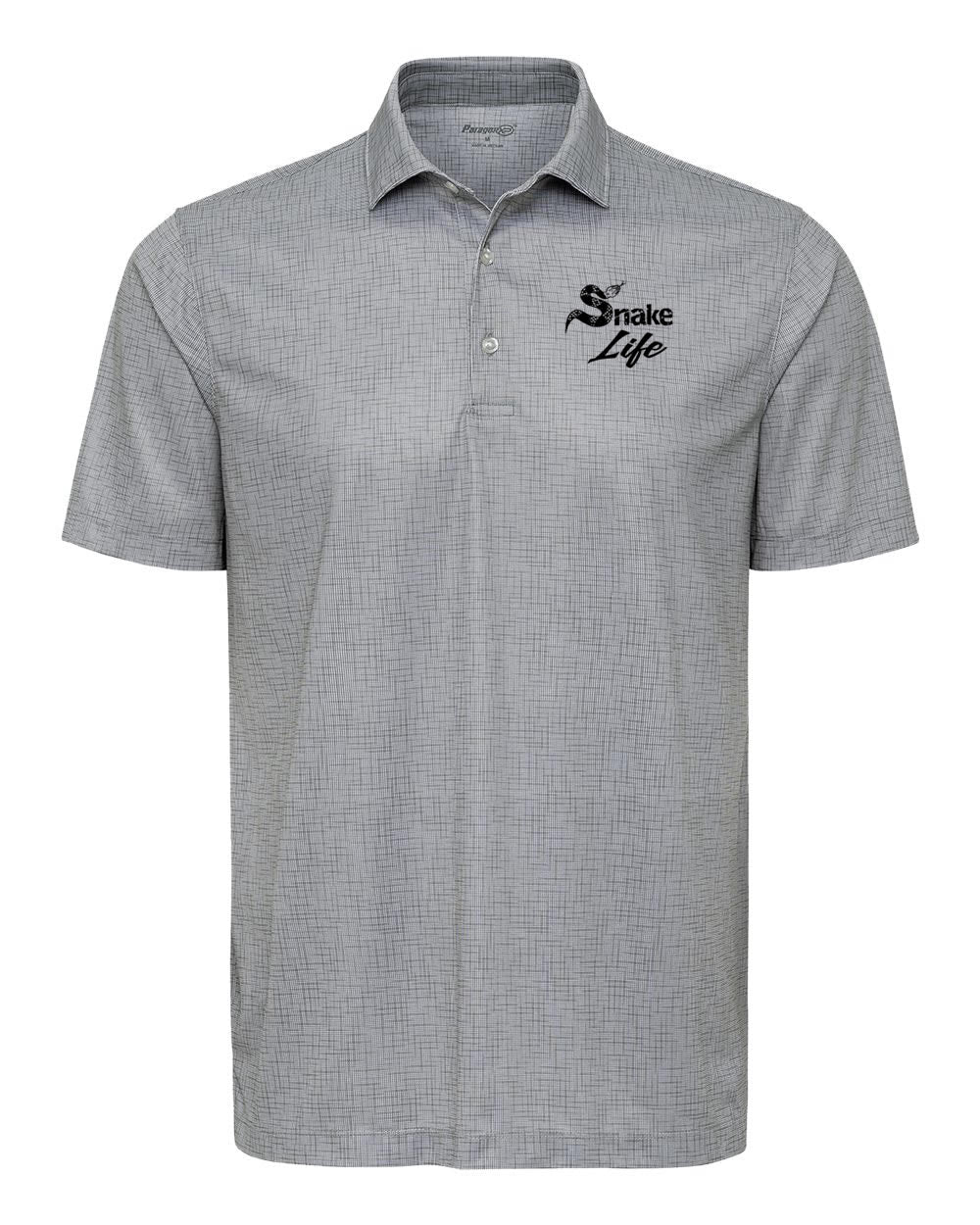 Snake Life: Textured Grey Polo