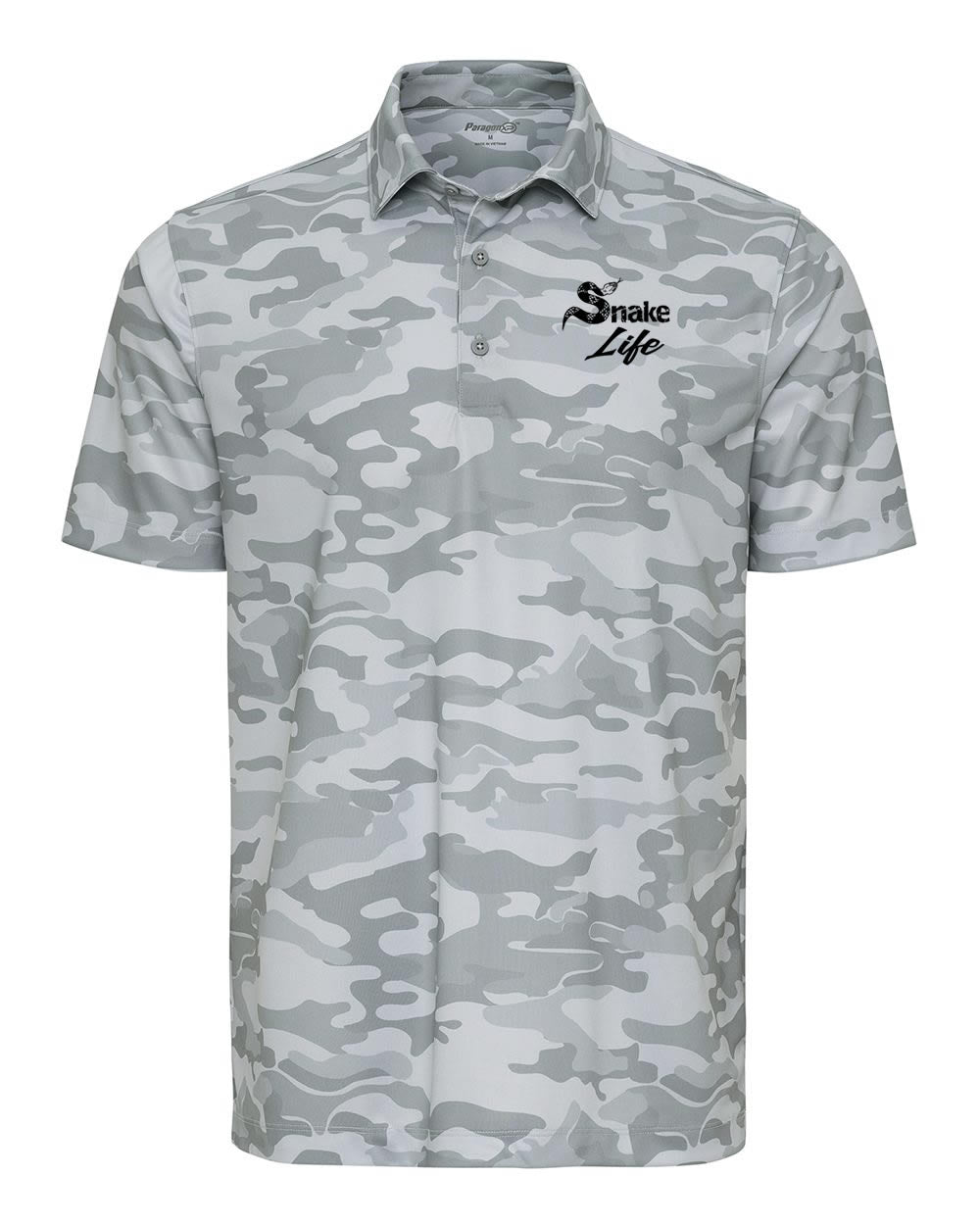 Snake Life: Camo Grey Polo