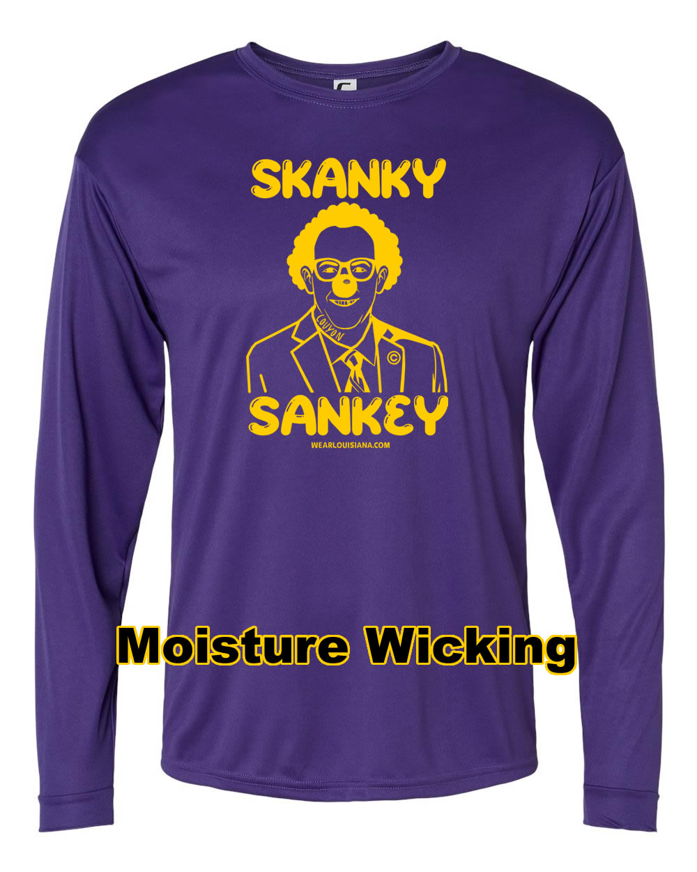 Skanky Sankey Purple Moisture Wicking Longsleeved Tee
