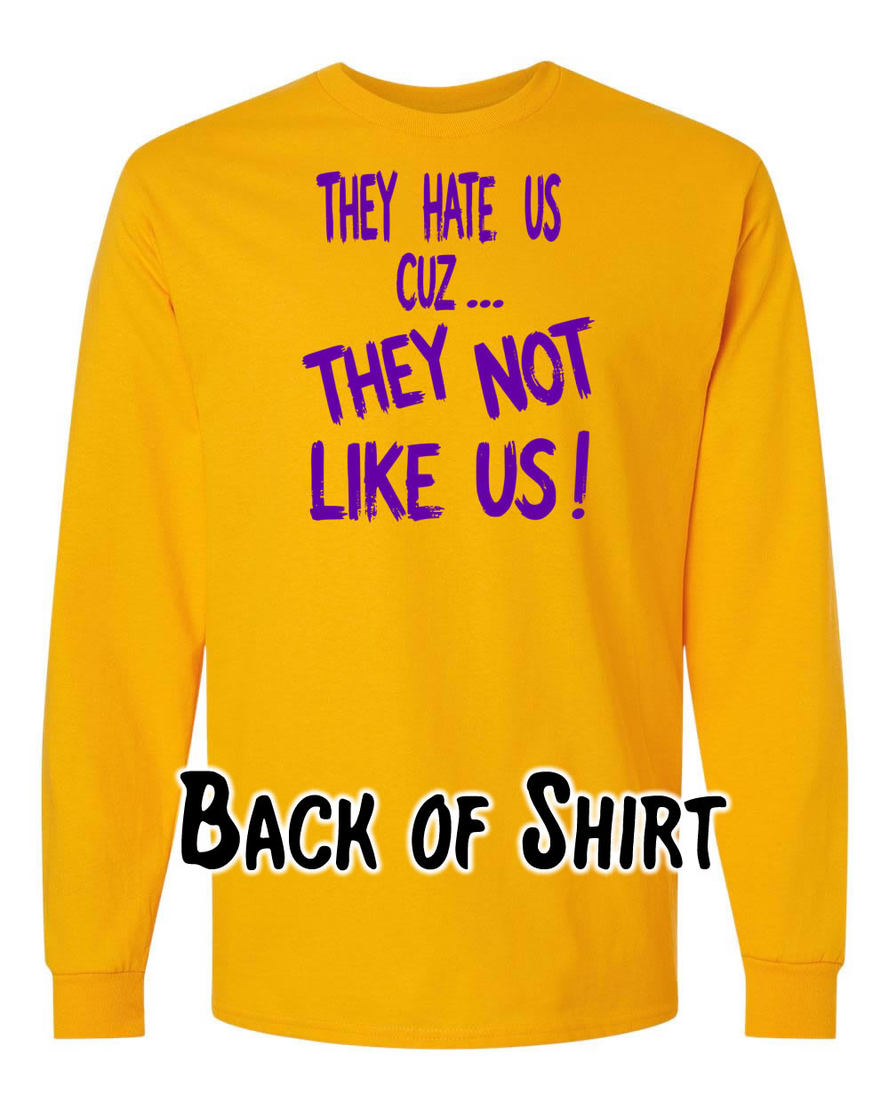 Villains Run The Bayou Gold Longsleeve Tee