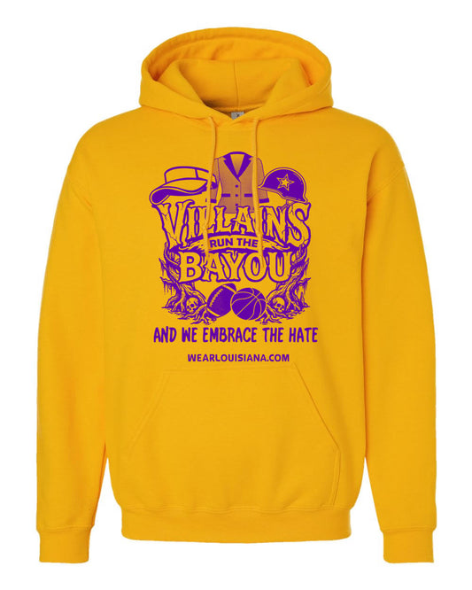 Villains Run The Bayou Gold Hoodie