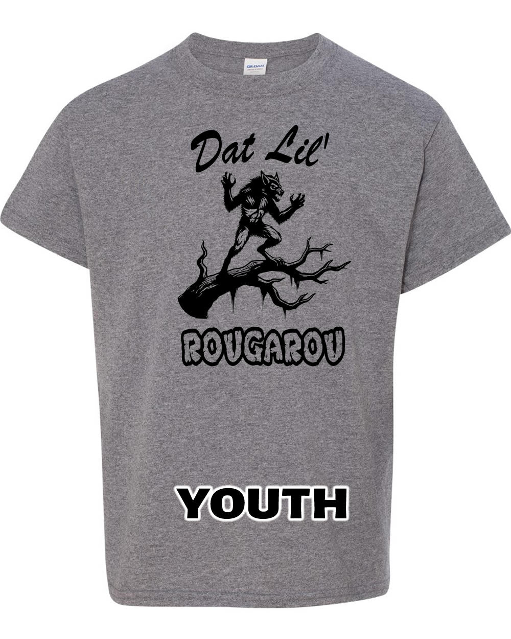 YOUTH Heather Grey Rougarou Tee