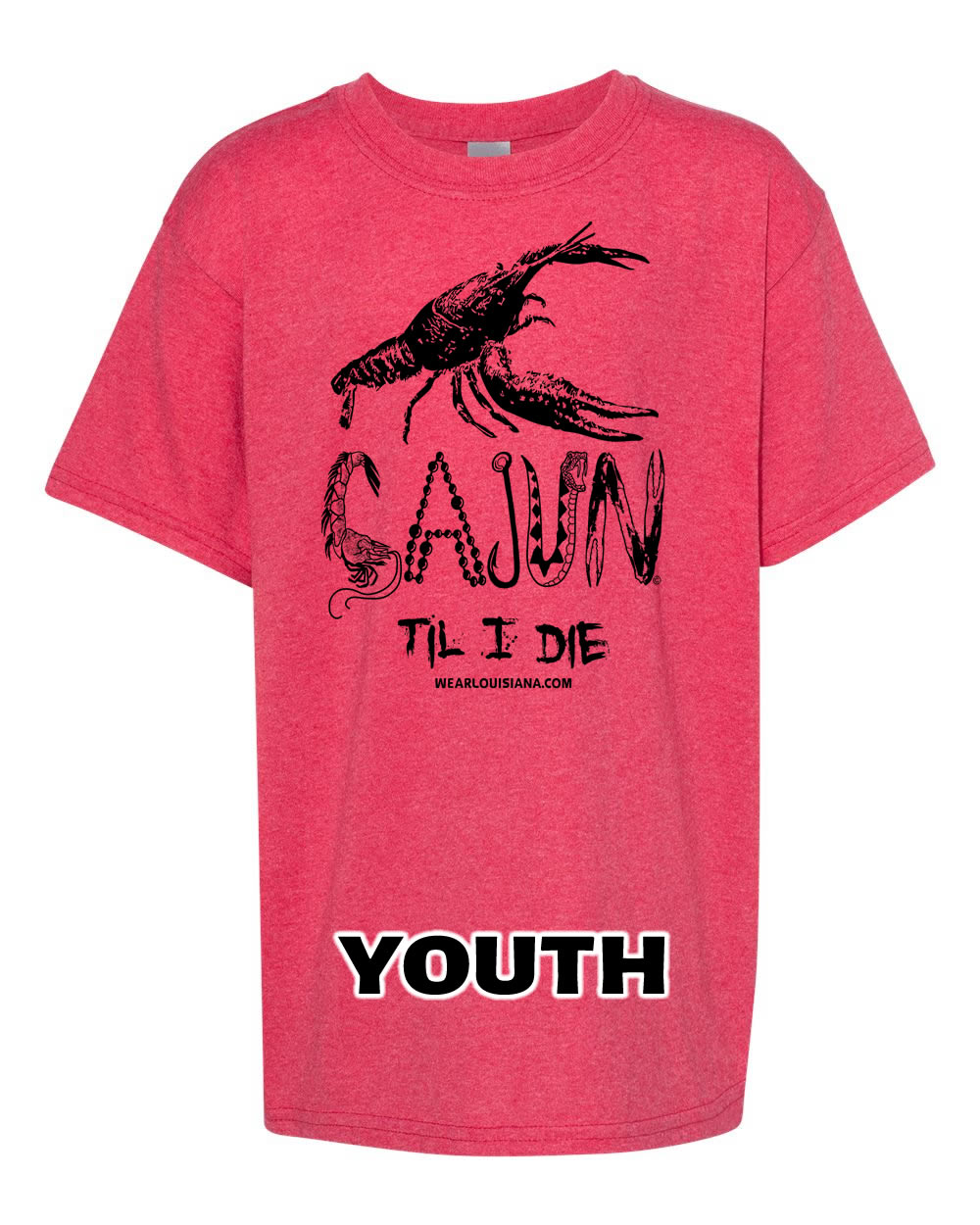 YOUTH Cajun Til I Die Tee