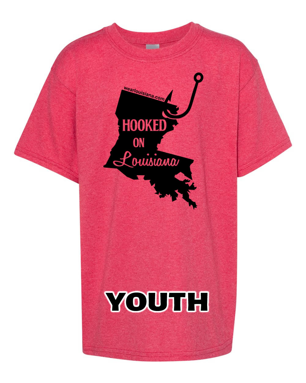 YOUTH Hooked on Louisiana Tee