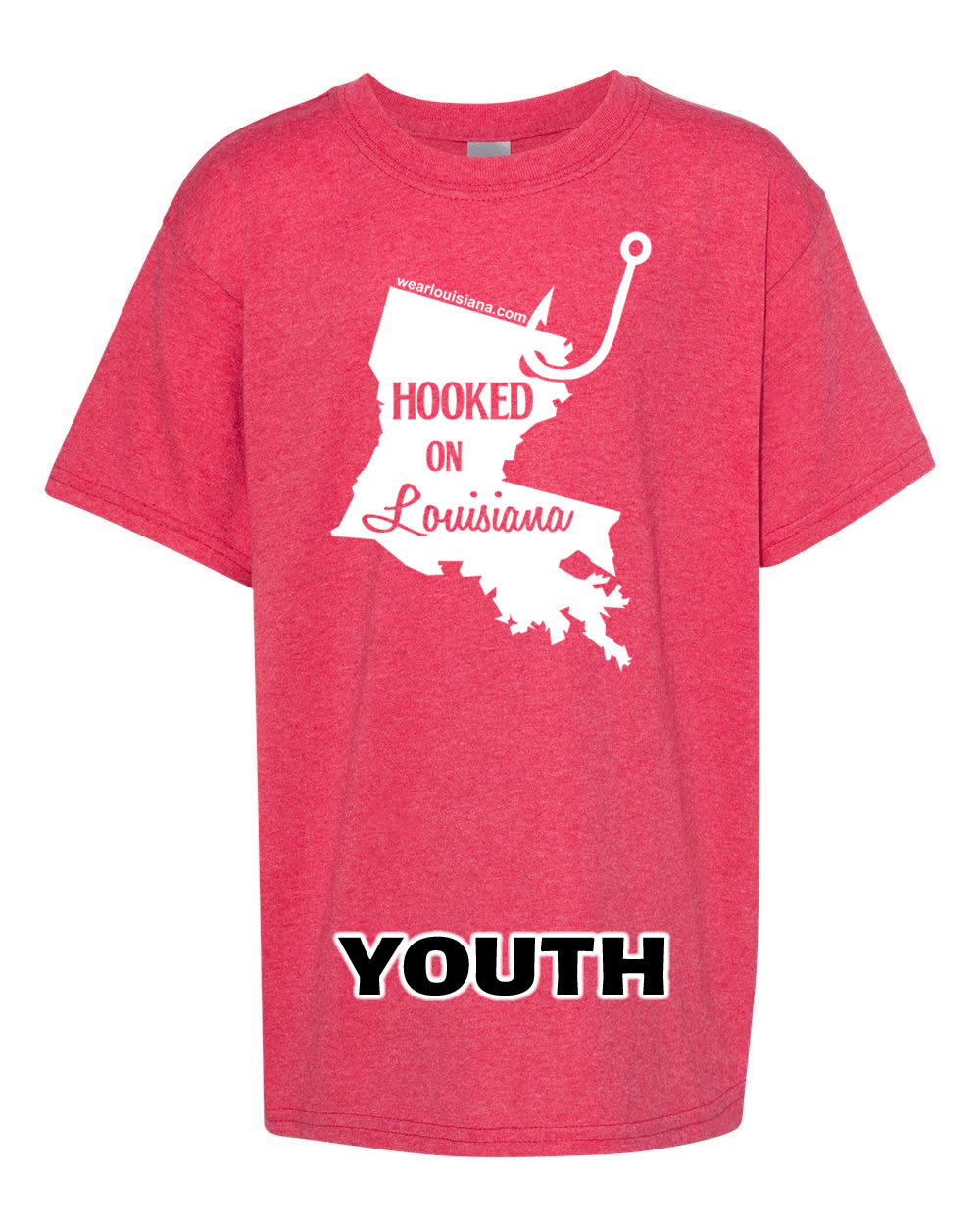 YOUTH Hooked on Louisiana Tee