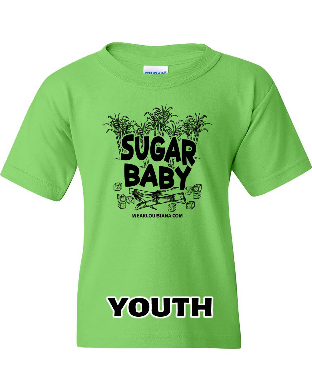 Youth Neon Green Sugar Baby Tee