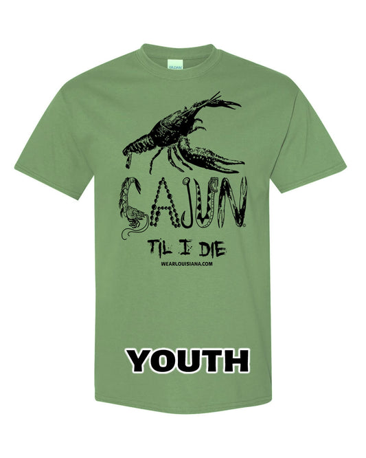 YOUTH Military Green Cajun Til I Die