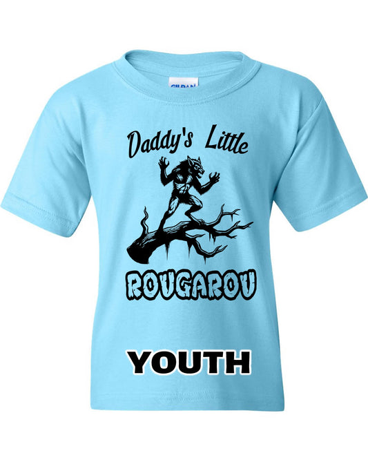 Youth Neon Blue Daddy's Rougarou Tee