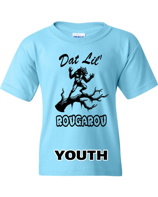 Youth Neon Blue Rougarou Tee
