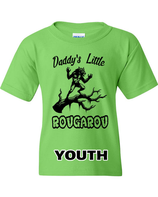 Youth Neon Green Daddy's Rougarou Tee