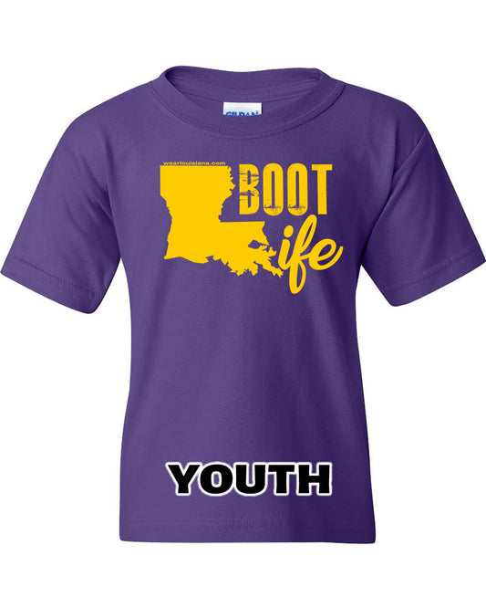 Youth Purple Boot Life Tee