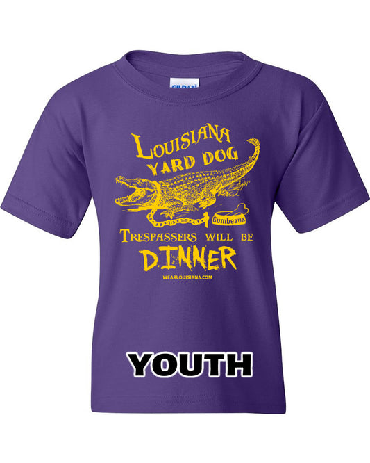 Youth Purple Louisiana Yard Dog