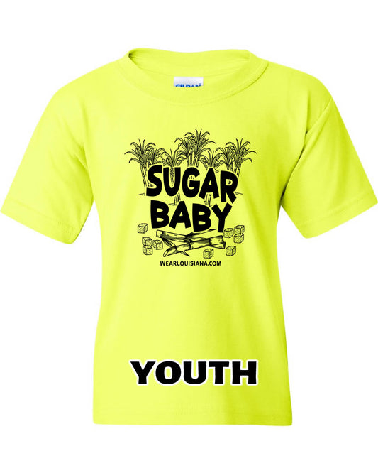Youth Neon Yellow Sugar Baby Tee