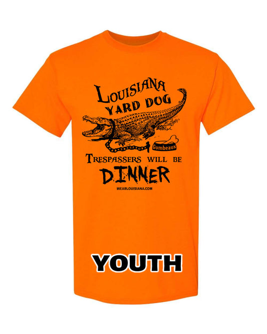 Youth Neon Orange Louisiana Yard Dog