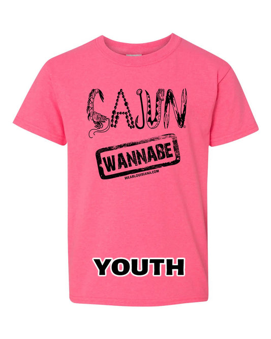 Youth Neon Pink Cajun Wannabe Tee