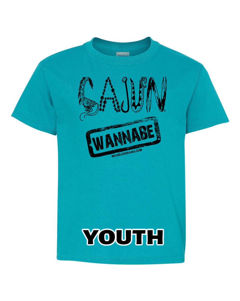 YOUTH Tropical Blue Cajun Wannabe Tee