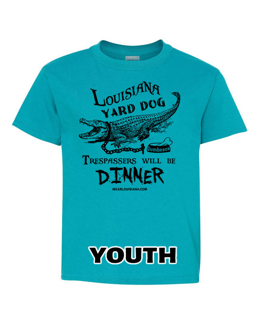 YOUTH Tropical Blue Louisiana Yard Dog Tee